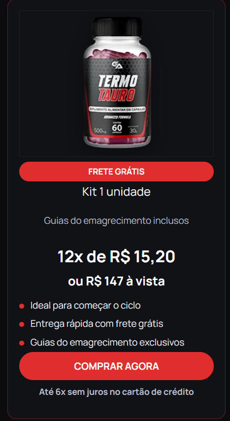 termotauro ganho de massa muscular